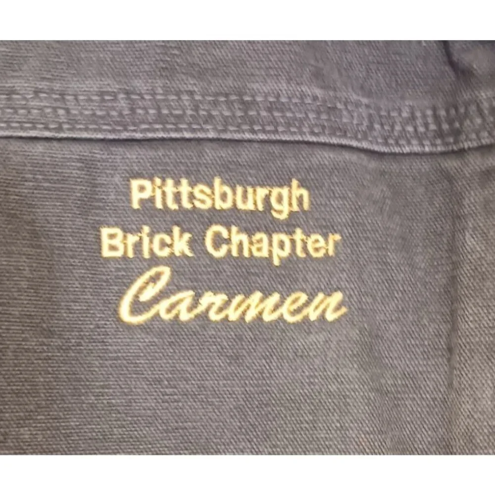 Carhartt Jacket M Coat Sherpa Duck Canvas Chore Distress Fade Paint Rare C61 GVL